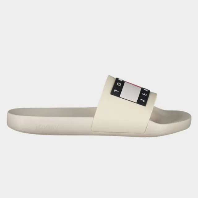 Tommy Hilfiger - Ανδρικές Παντόφλες Pool Slides EM0EM01191-TCR Εκρού - 46