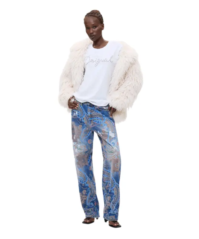 Desigual - Γυναικεία Μπλούζα T-Shirt Neena 26WWTK39-1000 Λευκό 2
