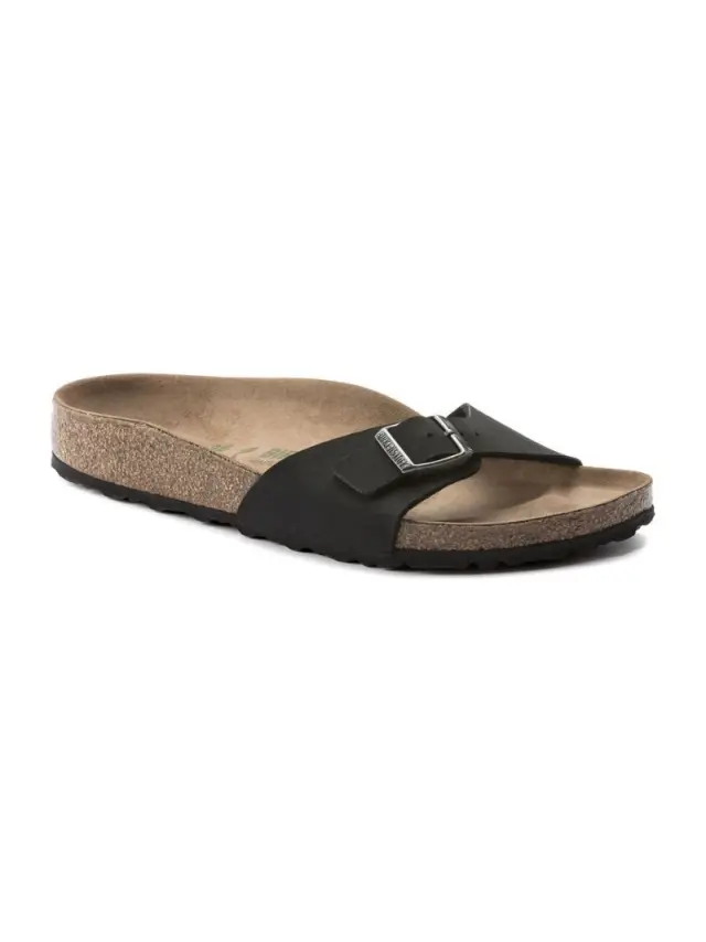 Birkenstock Πέδιλα Γυναικείο Birko-Flor(ανθεκτικό υλικό της Birkenstock-επιτρέπει την επαφή με το νερό) Μαύρο BIR/MADRID VEGAN 1020060 BLACK 2