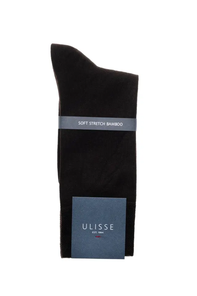 Κάλτσες ανδρικές 90% Bamboo Basic Solid SC-M100-915 Black One Size 41-46 Ulisse 2