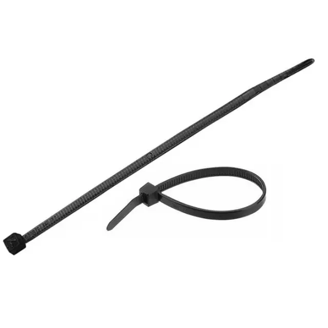 Δεματικά (tie wrap) 100 x 2.5mm, σε μαύρο χρώμα.