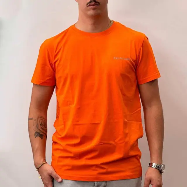 Trussardi Jeans - Ανδρικό T-Shirt TRU2MTS02-10ORAN Πορτοκαλί - 2XL