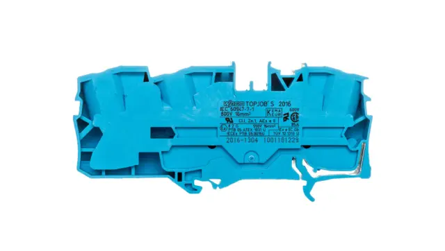 3-conductor through terminal block 16 mm² for Ex e II and Ex i applica