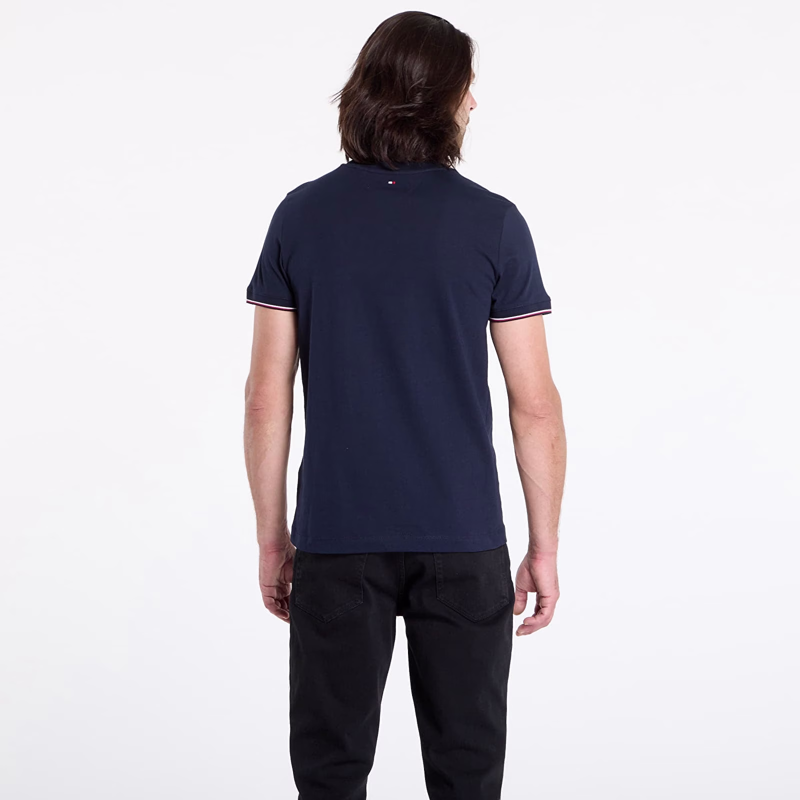 Tommy Hilfiger Μαύρο T-Shirt Με Λογότυπο Στο Κέντρο Μαύρο 3