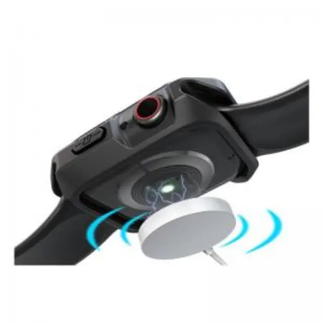 Θήκη TPU & PC Devia Apple Watch 7/ 8/ 9 41mm Shock Proof Sport Φιμέ Μαύρο N62162 3