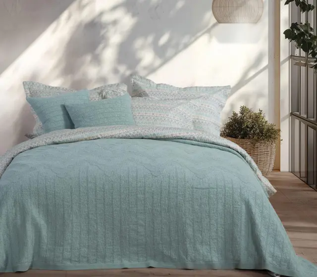 ΚΟΥΒΕΡΤΑ ΥΠΕΡΔΙΠΛΗ STARIGE 230X250 NEF-NEF HOMEWARE AQUA