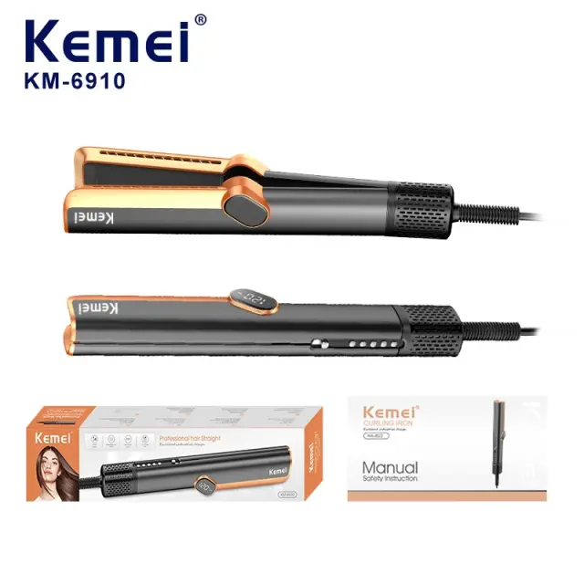 Kemei Ισιωτική Μαλλιών με Ροή Αέρα για Στεγνά & Νωπά Μαλλιά KM-6910 - Air Hair Straightener for Wet & Dry Hair 069258