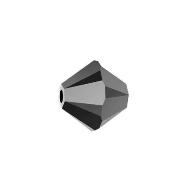 Swarovski 5328 XILION Bicone Jet Hematite 2x 8mm - 9τεμ