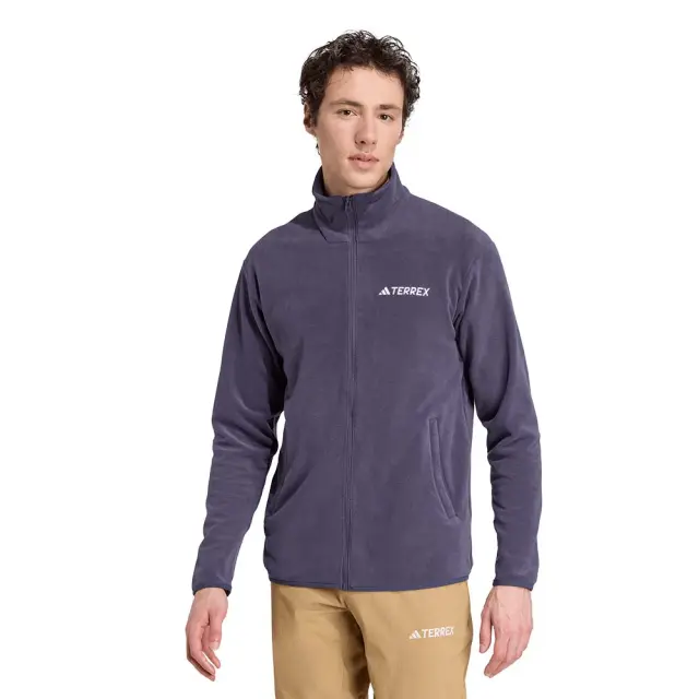 adidas Performance Men's Terrex Multi Essentials Full-Zip Fleece Jacket Μπλε Σκούρο JM3116 (adidas Performance)