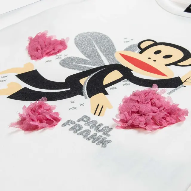 Μπλούζα Paul Frank με ανάγλυφες και glitter λεπτομέρειες 2