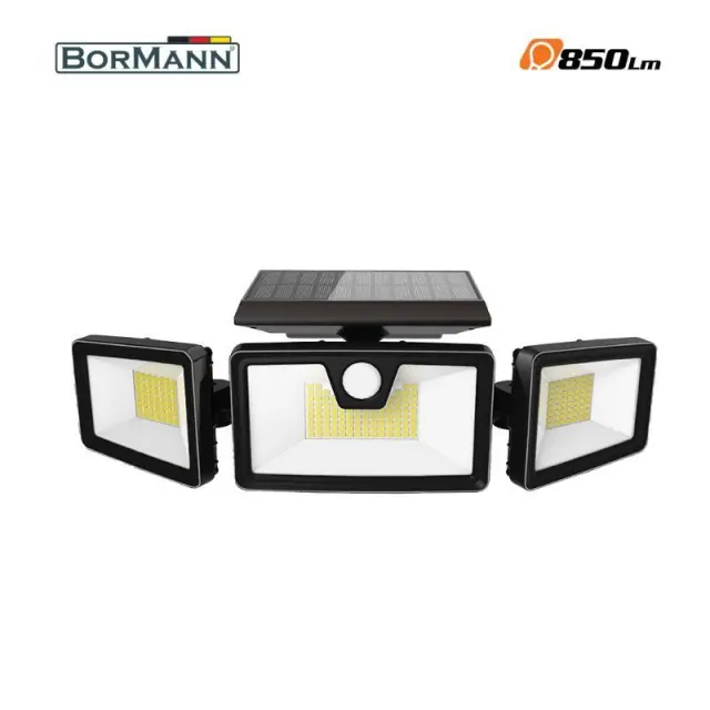 BORMANN BLF4020 - BORMANN BLF4020 Ηλιακός Προβολέας Led Ασφαλείας 8.5W,Ανιχνευτή Κινησης,Φωτο/κο Πάνελ,6500K,850Lum (055150) 3