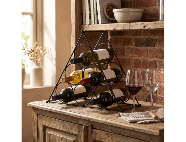 Bάση για Μπουκάλια Κρασιού Excellent Houseware 6 Θέσεων, με διαστάσεις 39x18x34.5cm DD1001020