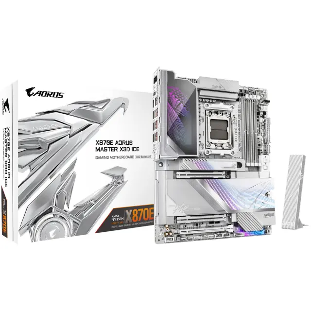 GigaByte X870E AORUS MASTER X3D ICE (silver/white)