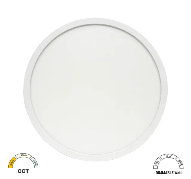 LED ΠΛΑΦΟΝΙΕΡΑ PC Φ483mm CCT 32-36-40W IP40 ΛΕΥΚΗ