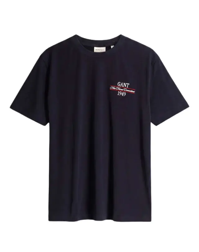 Gant ανδρικό t-shirt με κεντητό λογότυπο 3G2003459-2