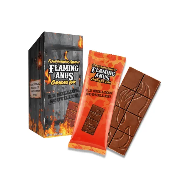 Flamethrower Candy's Flaming Anus Chocolate Bar ΧΓ 52gr (ΠΡΟΣΟΧΗ! Λιώνει!)