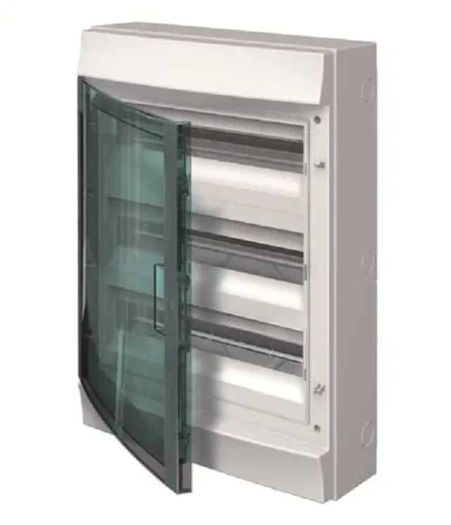 Επίτοιχος πίνακας 3X18M με διάφανη πόρτα MISTRAL65 CU1208 ABB 73600