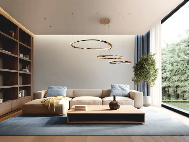 Orbitas 554213 – Κρεμαστό Φωτιστικό Οροφής GOLD 3 RINGS LED Dimmable Χρυσό