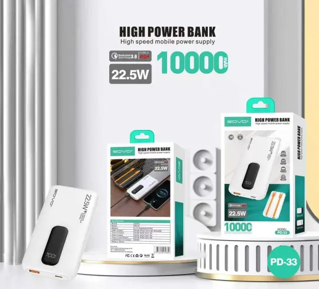 Powerbank - Fast Charge - 10.000mah - 22.5W - PD33 - 270332 - Black 2