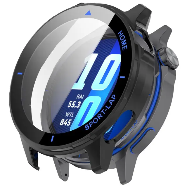 Techsuit - Defense360 Pro + Screen Protector - Huawei Watch GT Runner 2 - Black