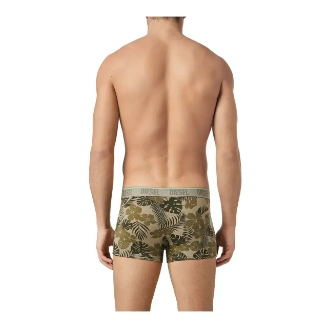 Diesel Ανδρικό Boxer Damien Tropical Print - Τριπλό Πακέτο, Χρώμα Χακί - S 3
