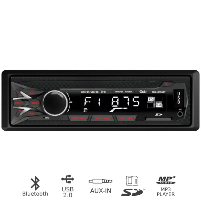 Ηχοσύστημα Αυτοκινήτου Με Bluetooth USB Κάρτα SD Και Aux-In OSIO ACO-4515UBT
