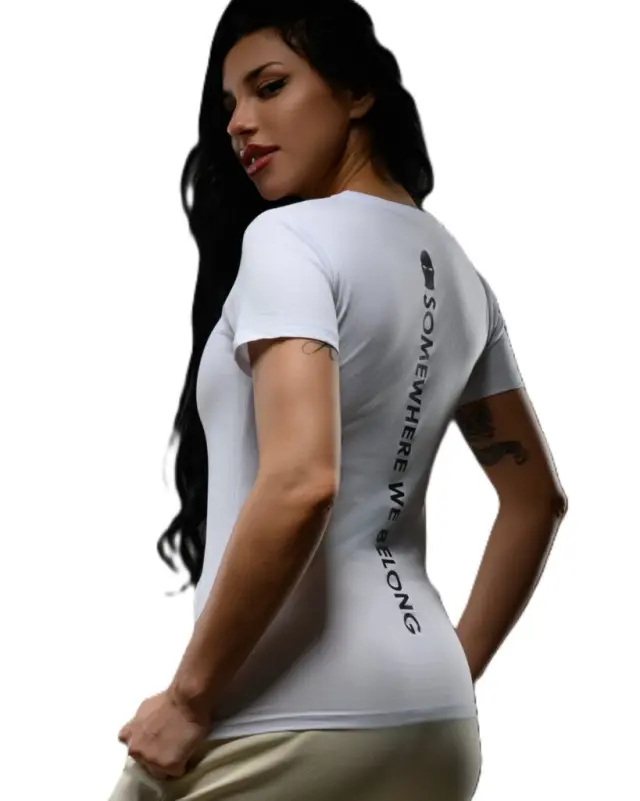 Ghetto Somewhere We Belong White T-Shirt | Women’s (Fit)