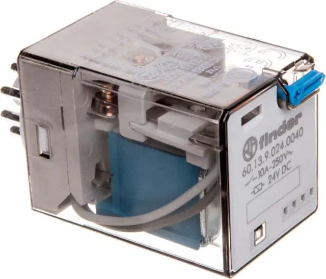 Rel. 3CO 10A/24VDC/Agni/Test button/Mech.ind (60.13.9.024.0040)