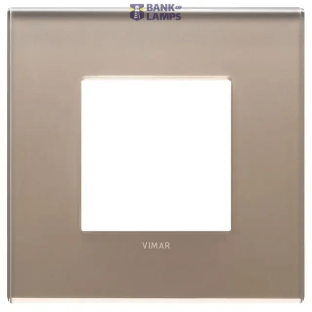 Plate 2M mirror glass opal brown