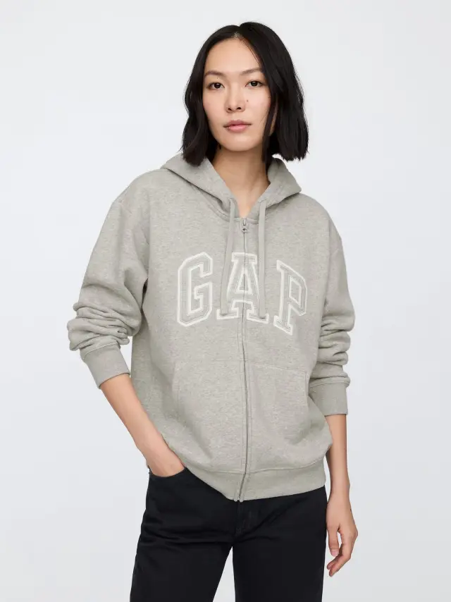 Gap Logo Φούτερ LIGHT HEATHER GREY B08