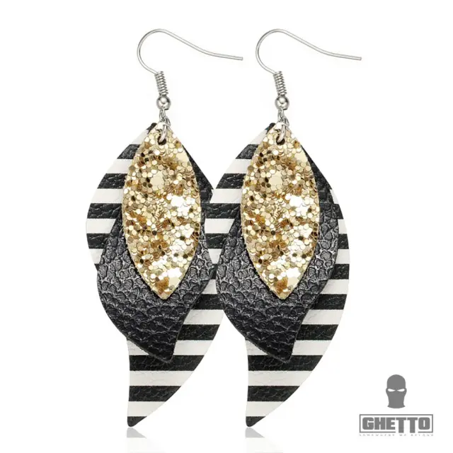 Ghetto Fashion Teardrop Leaf Earrings