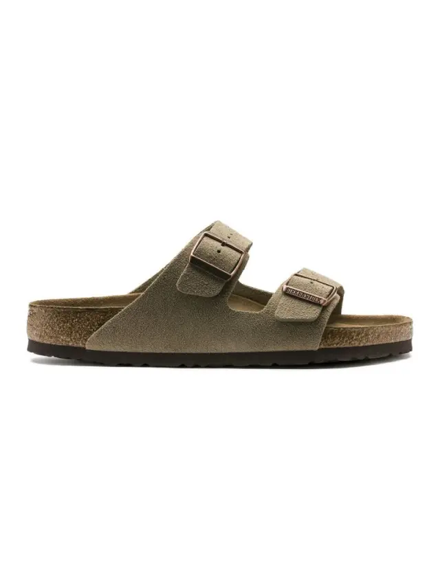 Birkenstock Πέδιλα Unisex δέρμα suede Μπεζ BIR/ARIZONA SOFT 951303 TAUPE 3