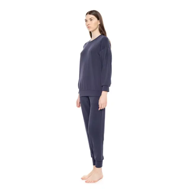 Homewear Soft Stretch Yacht Blue W1641 Pink Label 2