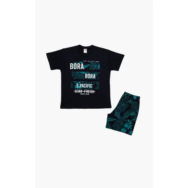 Πυτζάμα Παιδική Καλοκαιρινή Minerva Bora Bora Marine No8 61948-200