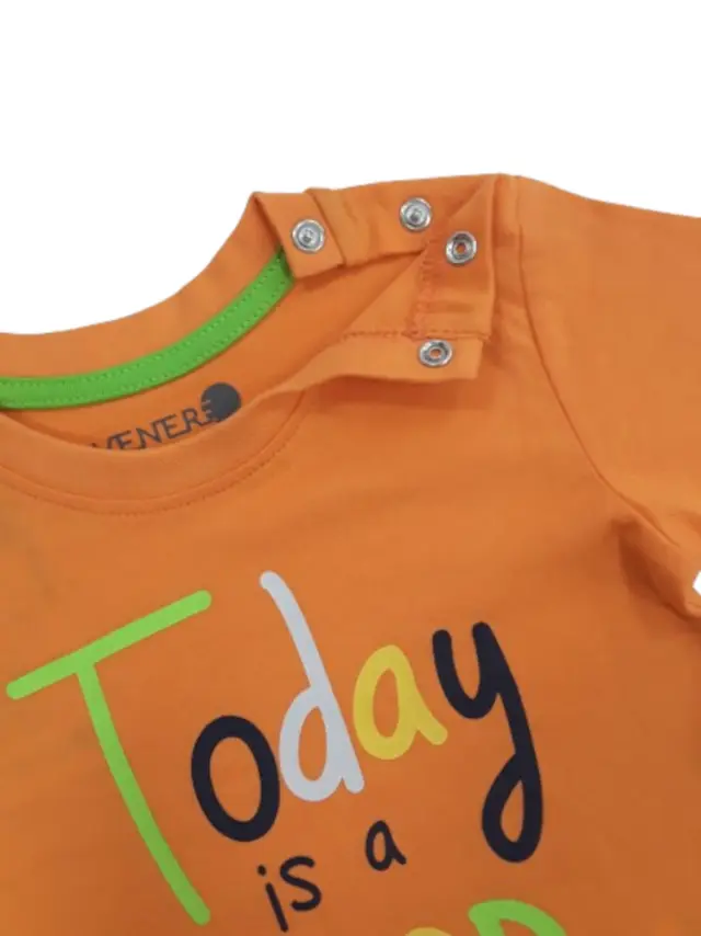T-shirt Μπλουζάκι Today Is A Good Day Venere Orange 8010643 - 12 M (80cm) 3