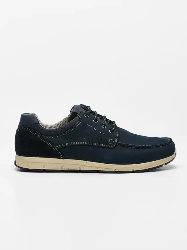 Imac Δετά-Oxfords Ανδρικό δέρμα Nubuck Μπλέ IMA/351270 BLU/GRIGIO 2