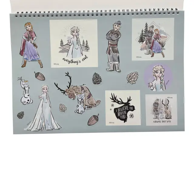 Μπλοκ ζωγραφικής Α4 με αυτοκόλλητα Disney Frozen 2