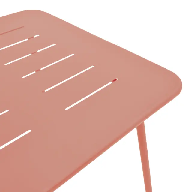 Τραπέζι Moraja pakoworld terracotta μέταλλο 70x70x73εκ 3