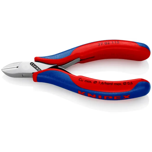 Knipex 7702115 Πλαγιοκόφτης ηλεκτρονικών με βαριά μόνωση Νο115mm 2