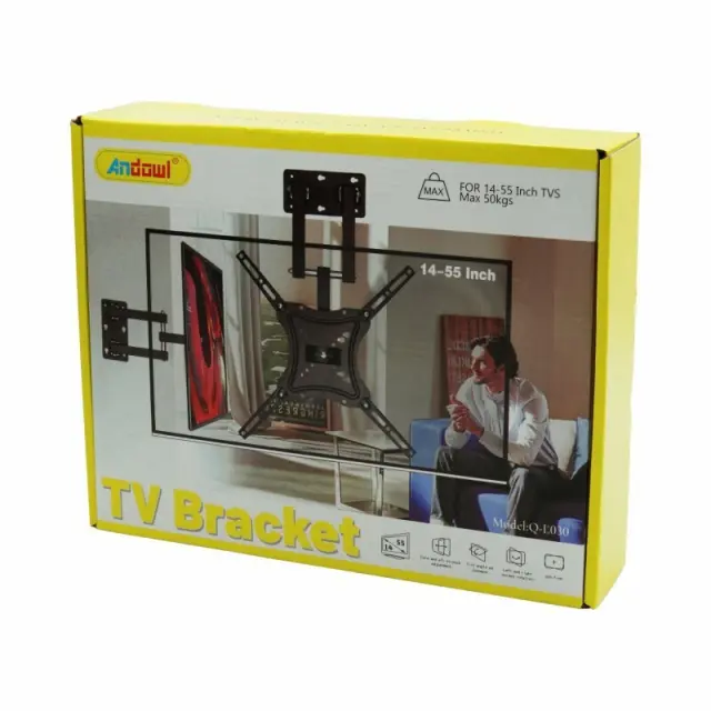 Andowl Q-L030B Βάση Τηλεόρασης Τοίχου με Βραχίονα έως 42" και 50kg 14-42Inch - TV Stand Wall Mount Bracket 075489 2