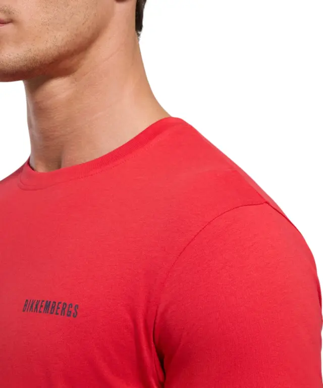 Bikkembergs - Ανδρικό T-shirt Κοντομάνικο BKK3MTS04-GOJIBE Κόκκινο 3