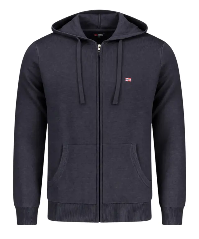 Norway Nautical School - Ανδρική Πλεκτή Ζακέτα 843105-NAVYBLUE Μπλε