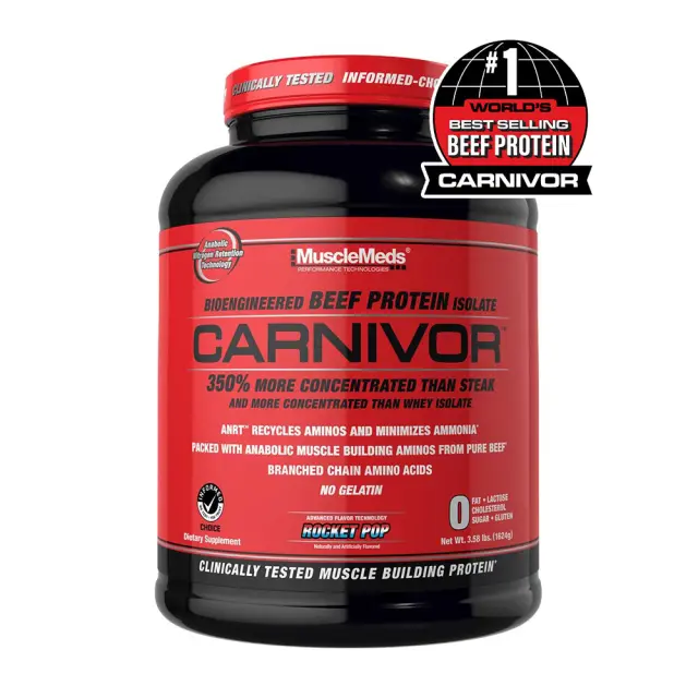 MuscleMeds Carnivor™ 100% Beef Protein Rocket Pop, 56 Servings