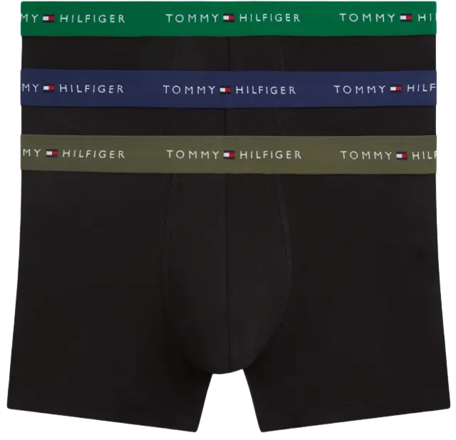 Tommy Hilfiger 3-Pack Signature Repeat Logo Waistband Trunks σετ ανδρικό μπόξερ UM0UM03890-5