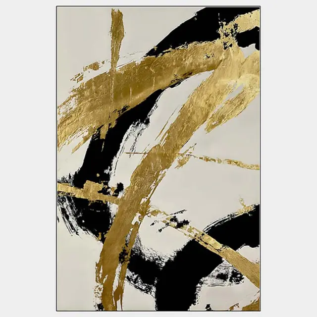 Πίνακας Hand Paint αφηρημένο με κορνίζα 80x100x3,8cm Zaros 27576 PI389
