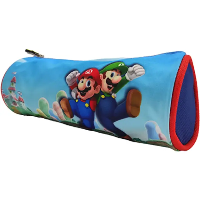 LaPlumeDoree MARIO Κασετίνα Βαρελάκι - Mario and Luigi Pencil Case Με 1 Θήκη (23BSMA207POL)