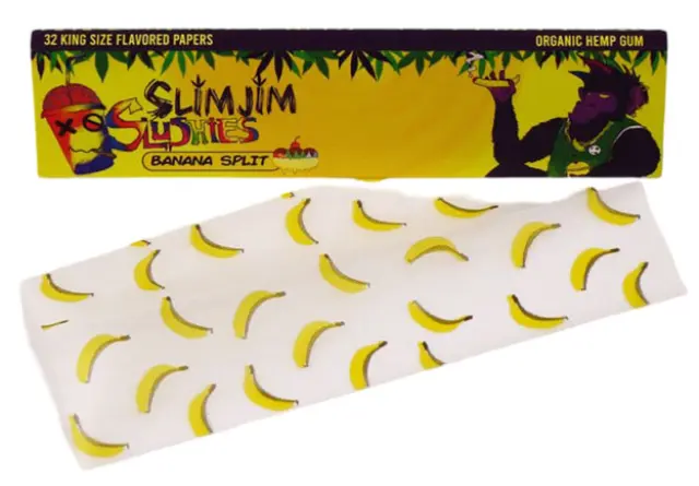 Slim Jim Χαρτάκια King Size Slim 32φ. - Banana Split