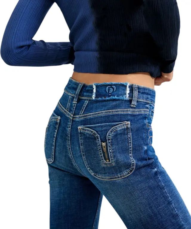 Desigual - Γυναικείο Τζιν Παντελόνι Jeans Lindsay 26WWDD18-5008 Μπλε 3