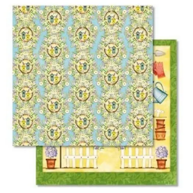 Χαρτί Scrapbooking Ursus με Glitter 30,50x30,5cm , Garden