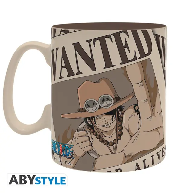 ONE PIECE - Mug - 460ml - Wanted Ace 2